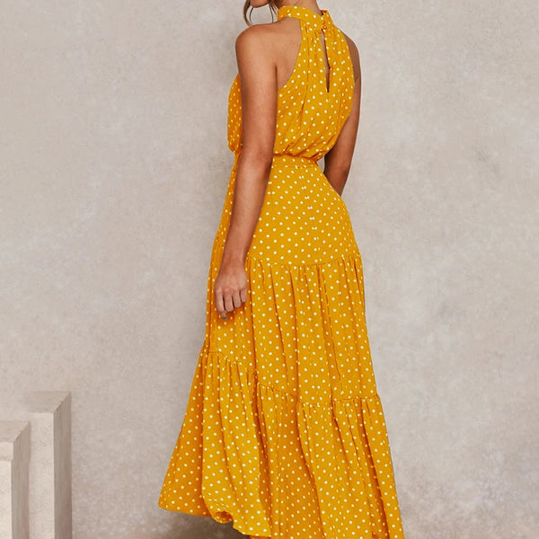 Sunshine Blossom Midi Dress